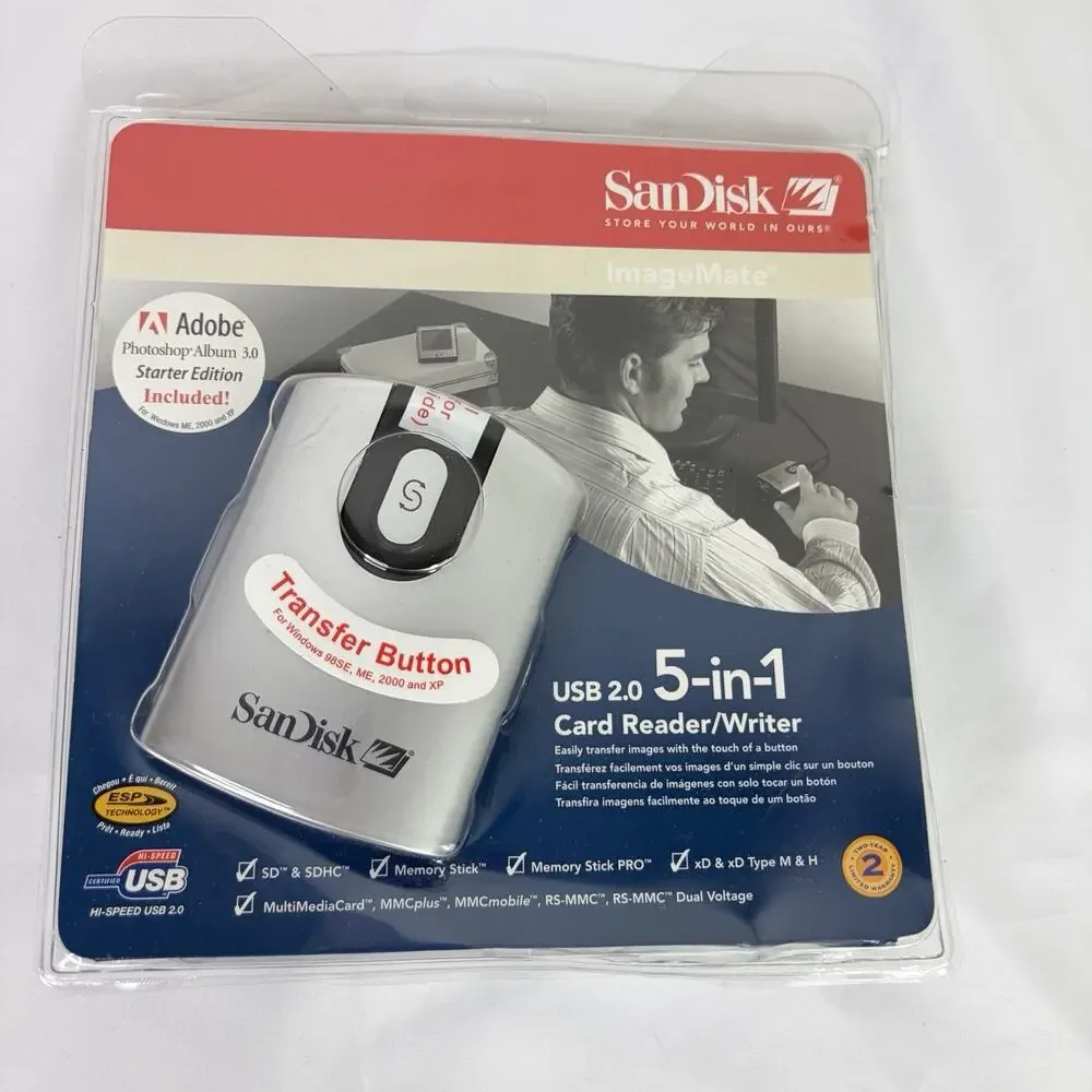 SanDisk Image Mate USB 2.0 5-in-1 Card reader writer New in Package